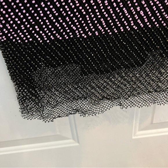 RUNWAY H&M STUDIO Beaded Paris Fashion Week Dress Long Sleeve Mini - Picture 8 of 9